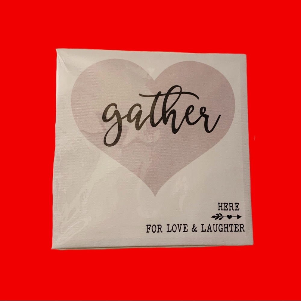 GATHER - WALL CANVAS ART NWT - Picture 2 of 3
